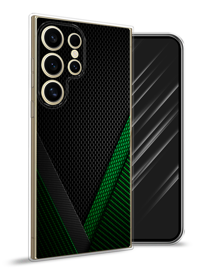 

Чехол Awog на Samsung Galaxy S24 Ultra "Зеленый карбон", Черный;зеленый, 2109250-1