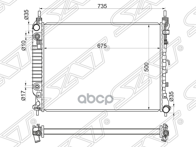 

Радиатор Chevrolet Captiva/Opel Antara 2,2d 11- Sat арт. CH000422D
