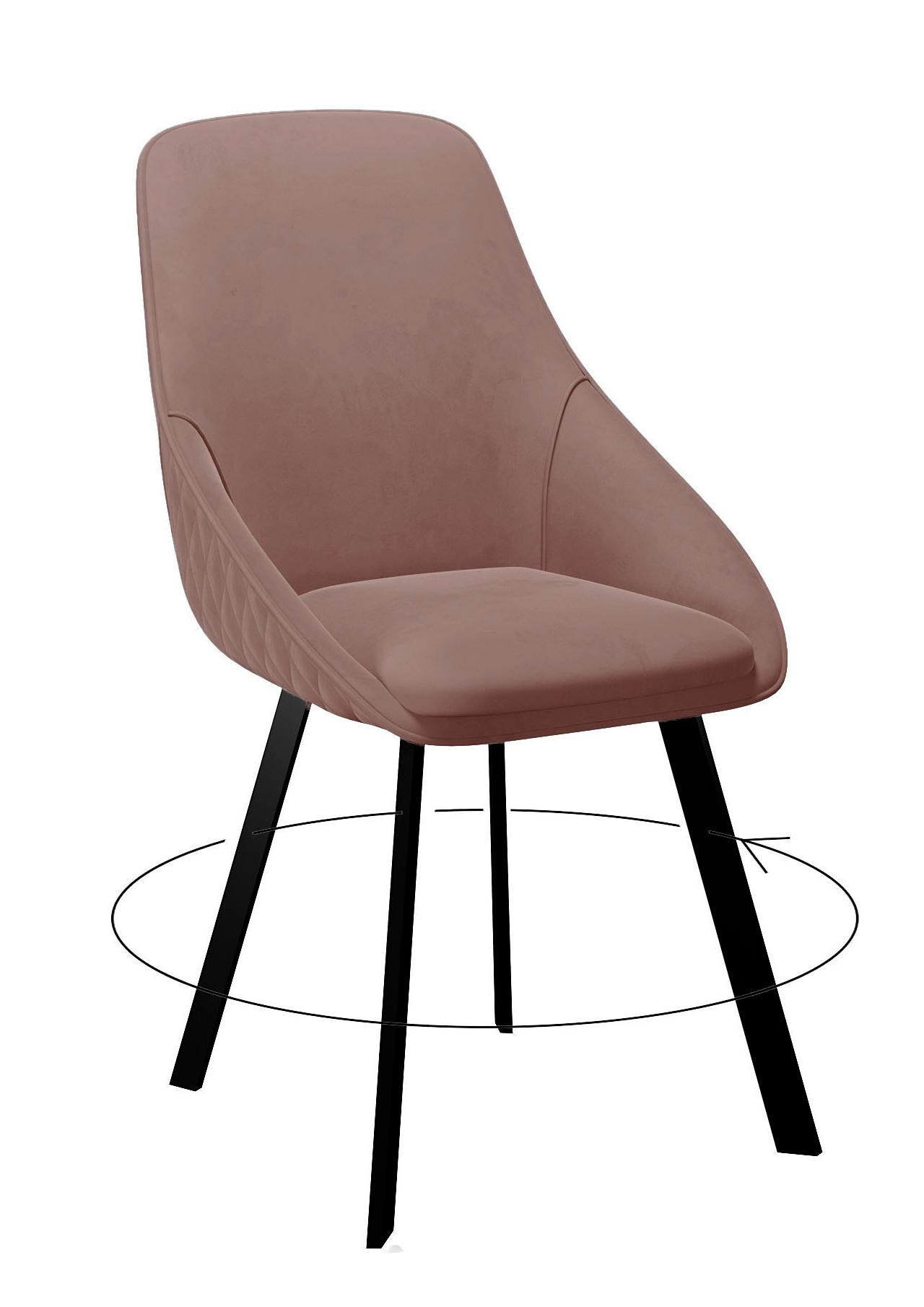 

Стул DIKLINE черный микровелюр 35x45x86 см