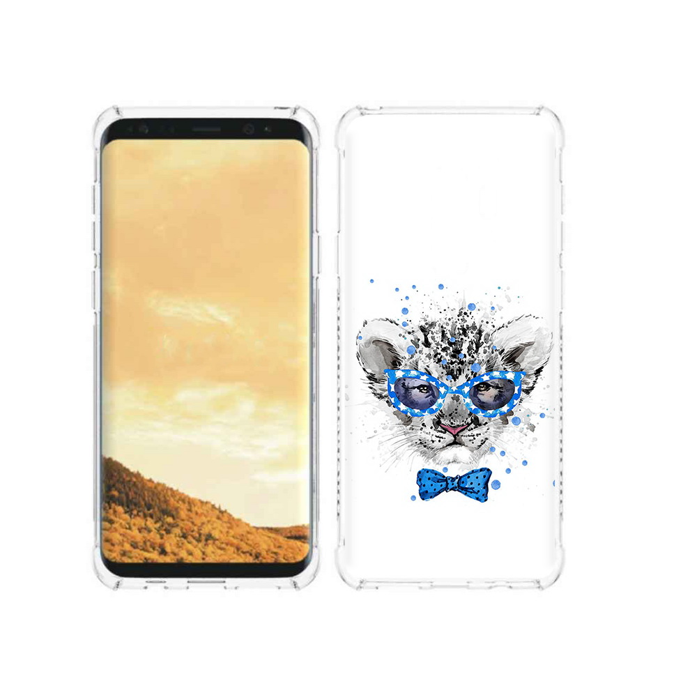 

Чехол MyPads Tocco для Samsung Galaxy S9 тигренок с бабочкой (PT98329.588.642), Прозрачный, Tocco