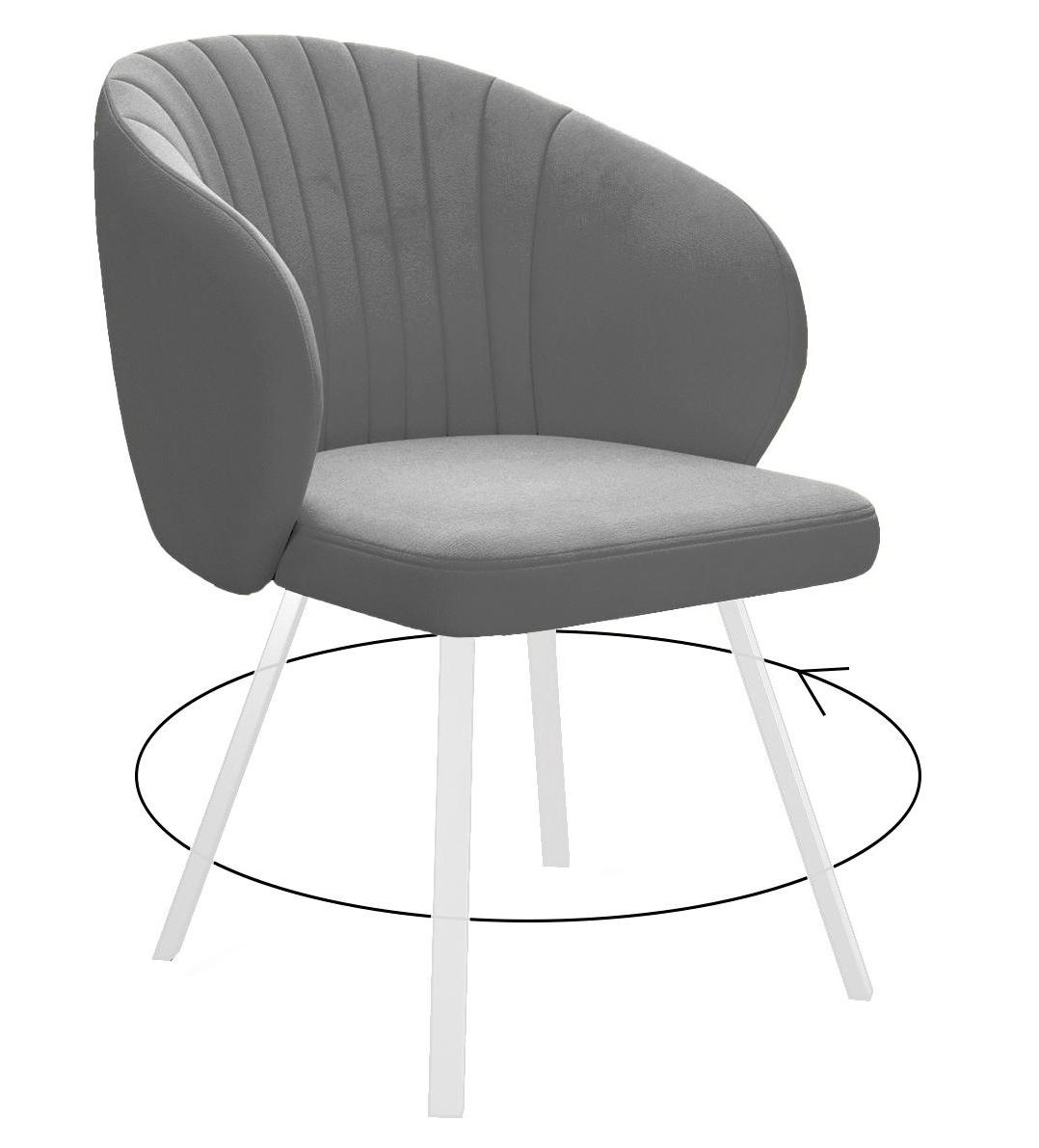 

Стул DIKLINE черный микровелюр 35x45x86 см