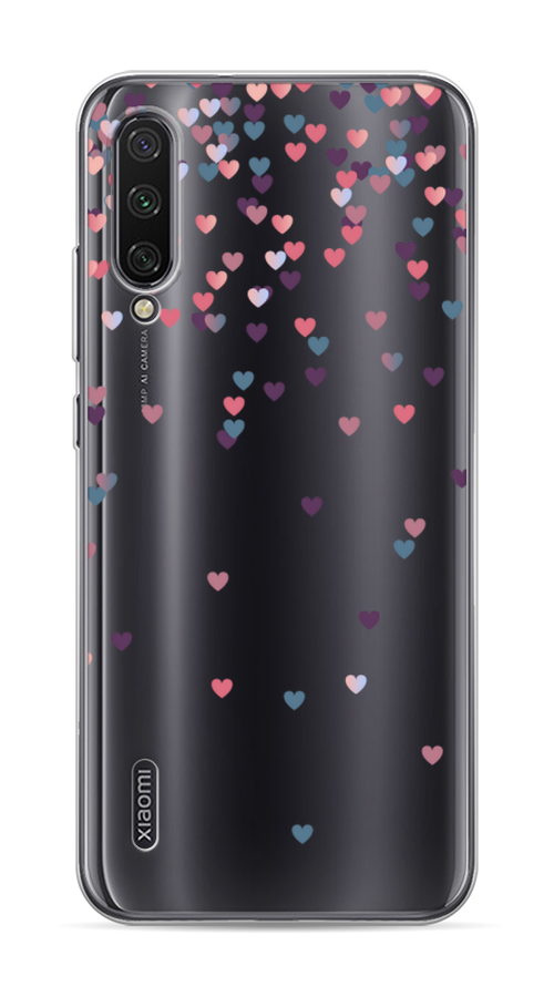 

Чехол на Xiaomi Mi CC9E "Посыпка сердечки", Розовый;фиолетовый, 36050-3