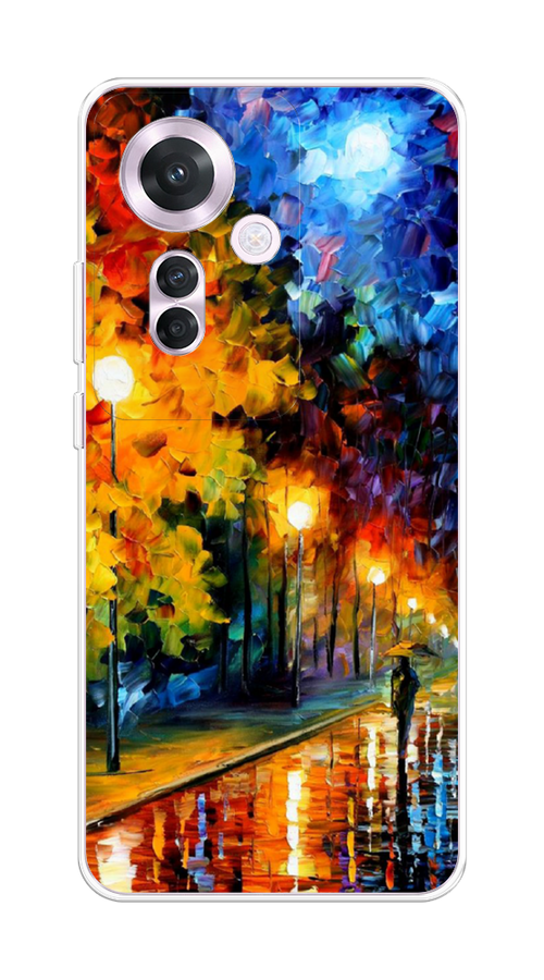 

Чехол на Oppo Reno 11F "Безлюдная улочка", Оранжевый;желтый;синий, 2516650-1