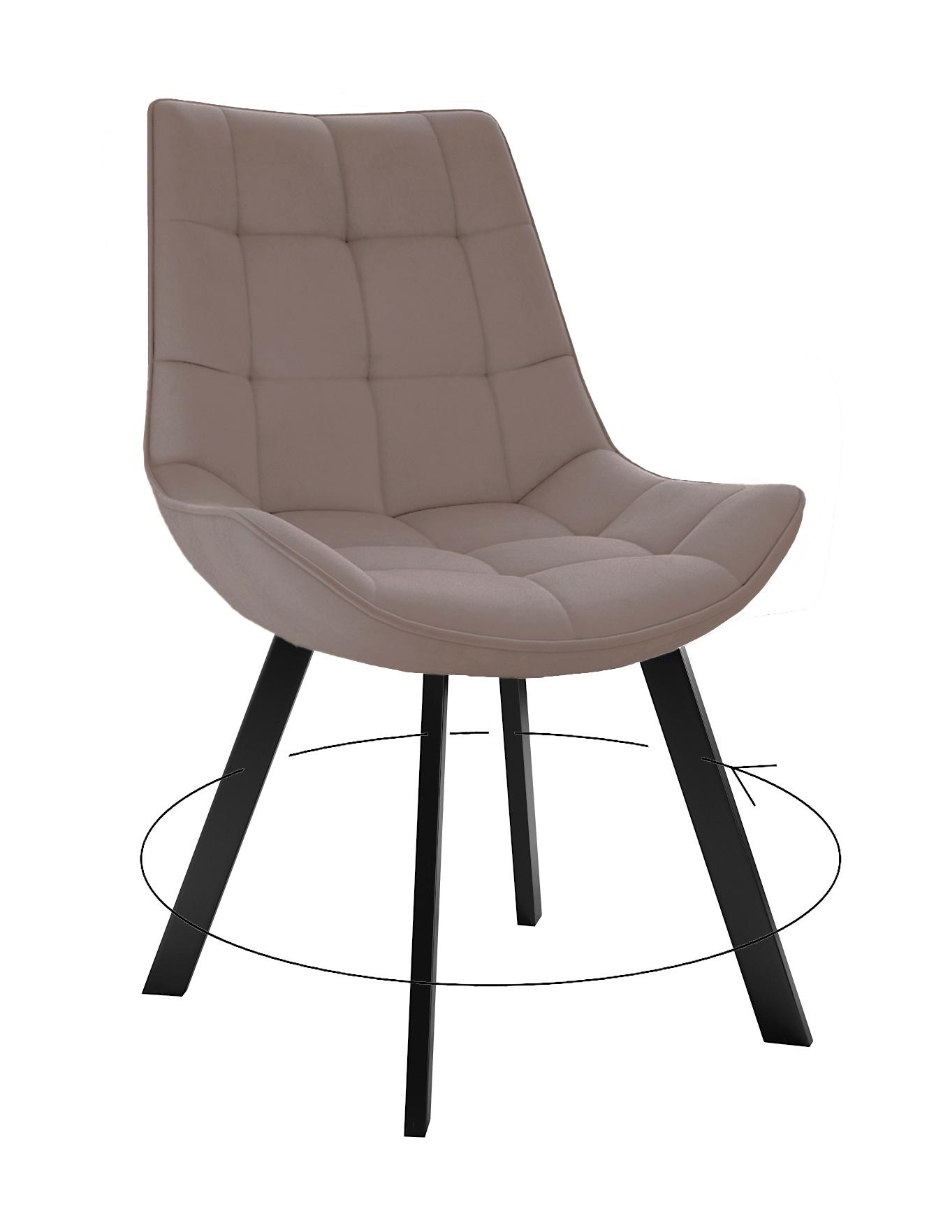 

Стул DIKLINE черный микровелюр 35x45x86 см