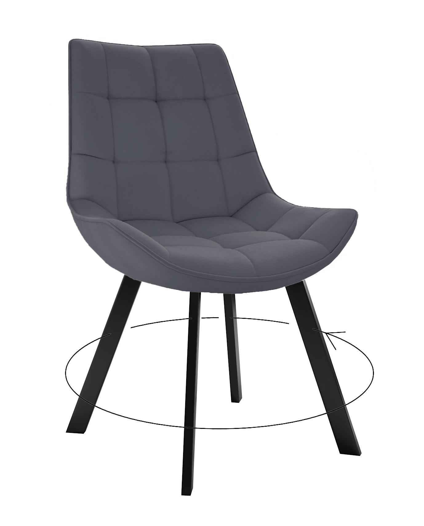 

Стул DIKLINE черный микровелюр 35x45x86 см