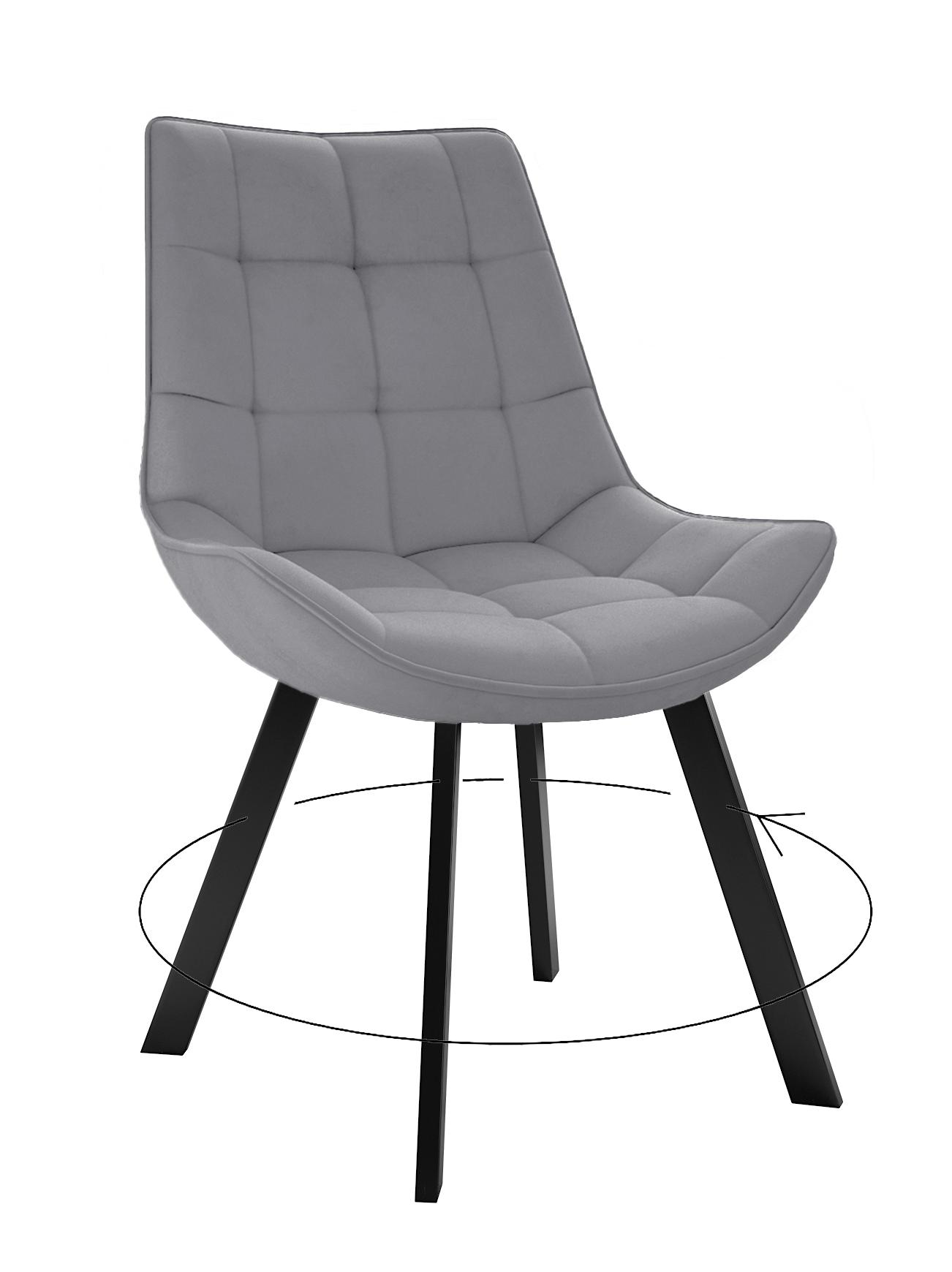 

Стул DIKLINE черный микровелюр 35x45x86 см