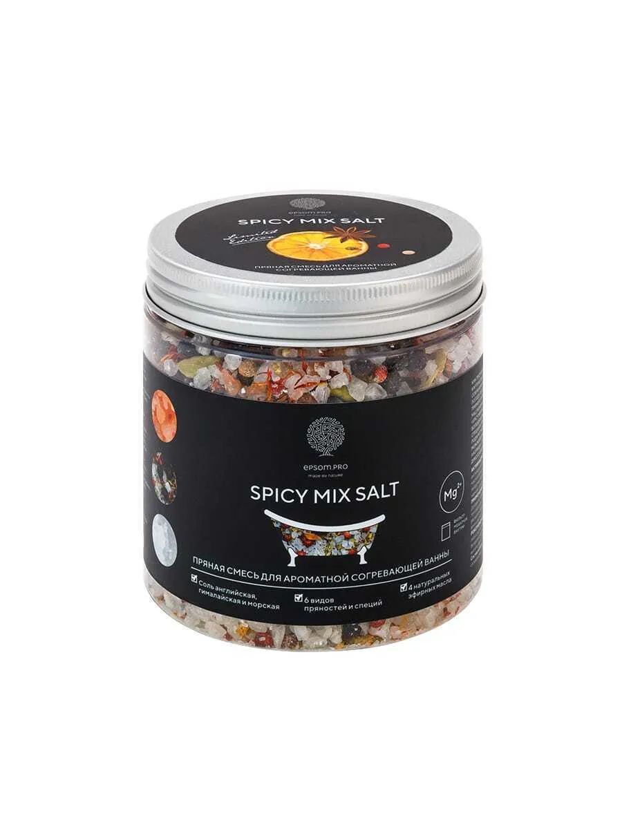 Пряная смесь соли приправ и масел Spicy mix salt 480г туес для специй соль высокий 6х6х12 см береста