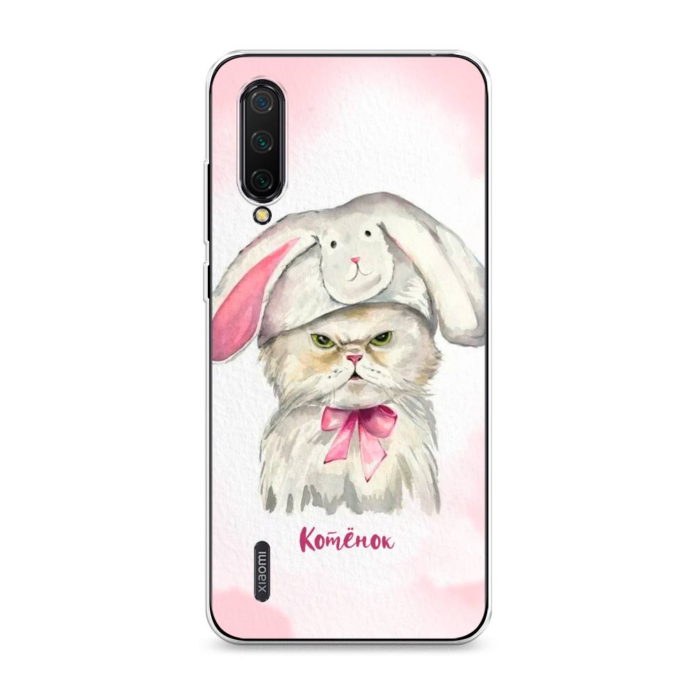 

Чехол на Xiaomi Mi CC9 "Мой котёнок", Розовый;серый, 36150-1