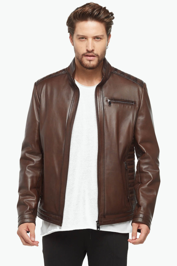 

Куртка мужская Deriza 35-8718 коричневая XS (доставка из-за рубежа), Коричневый, 35-8718