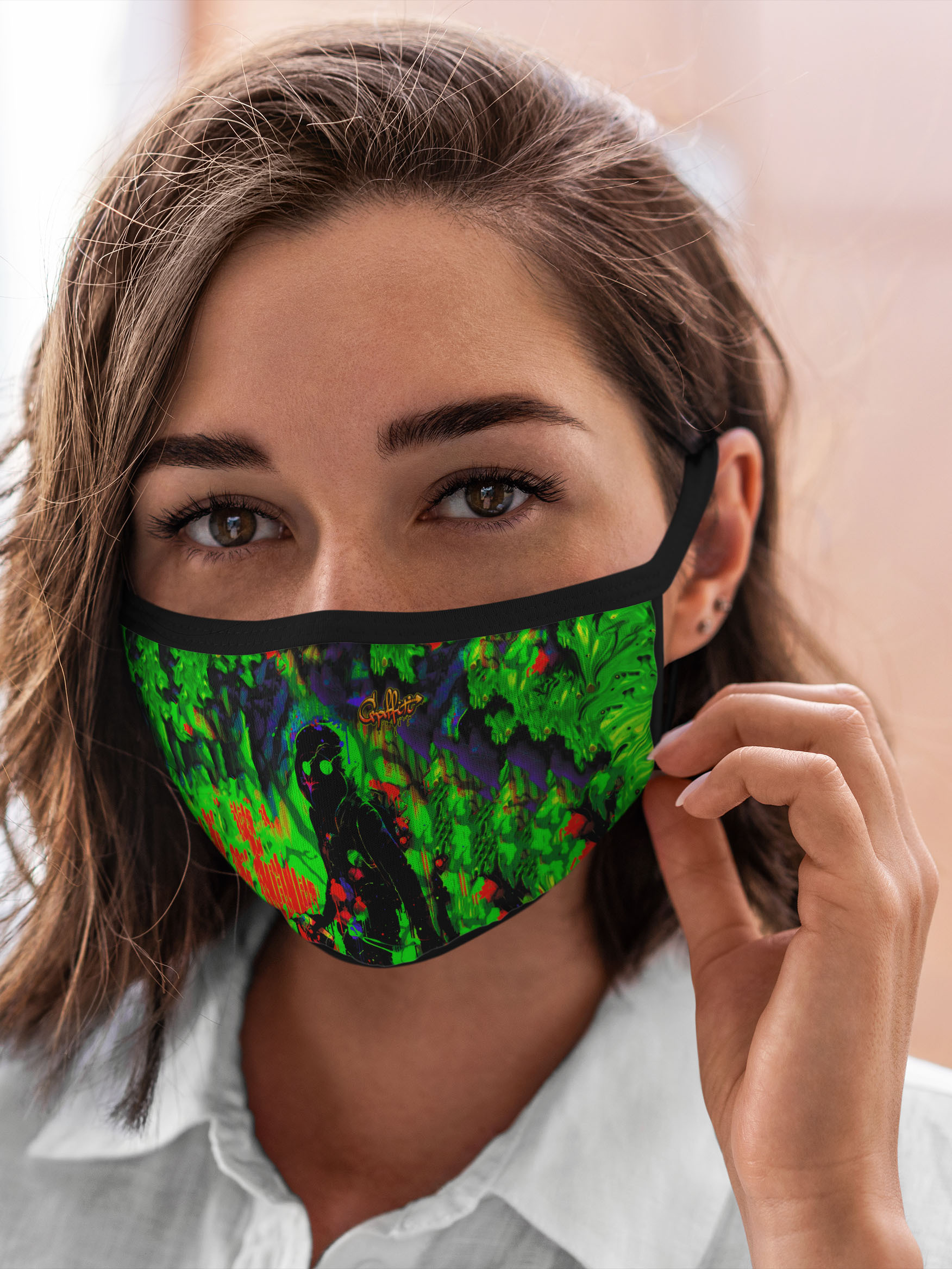 

Многоразовая маска унисекс Burnettie Граффити, Разноцветный, Граффити