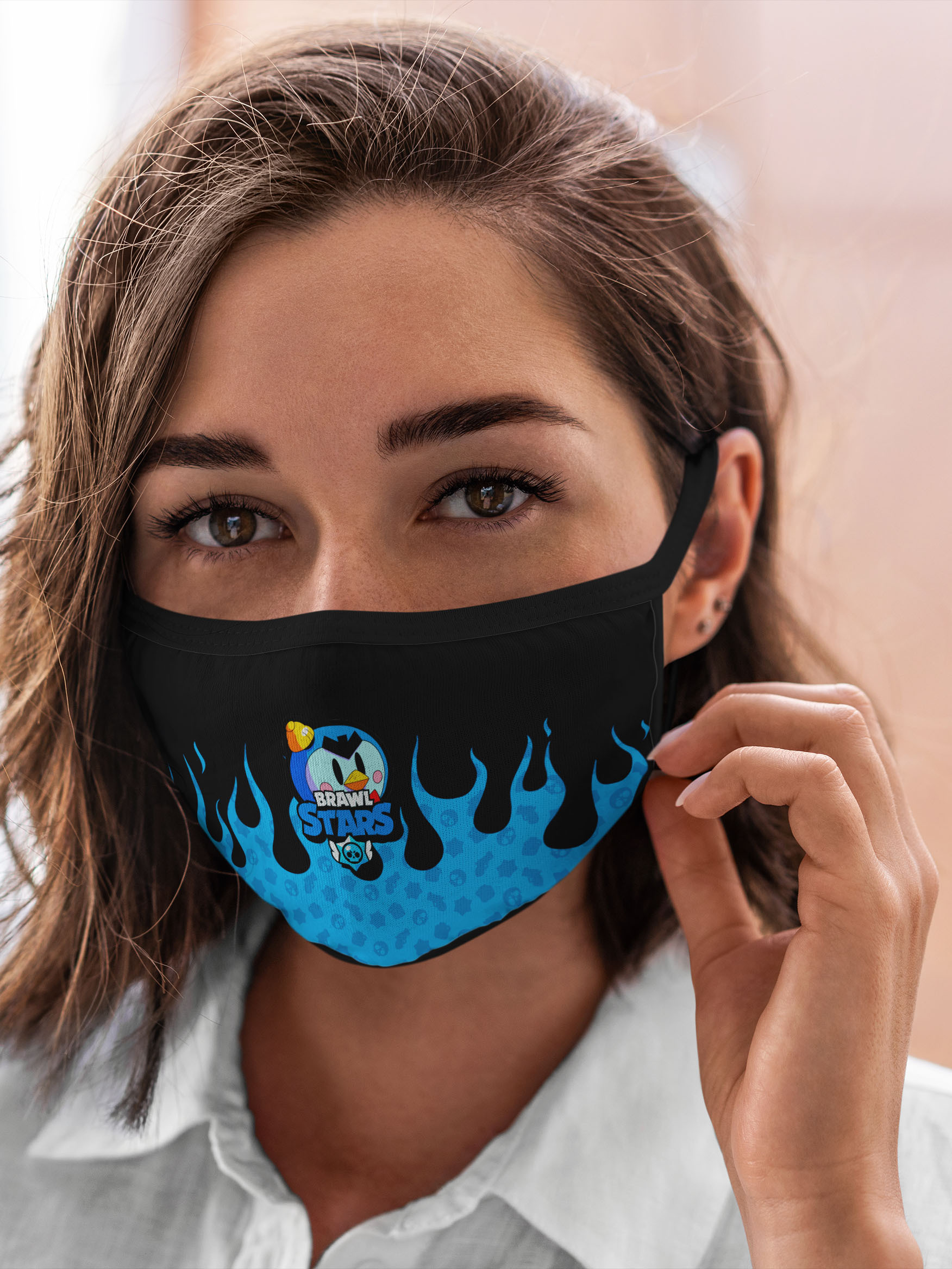 

Многоразовая маска унисекс Burnettie Brawl Stars Mr P, Разноцветный, Brawl Stars Mr P