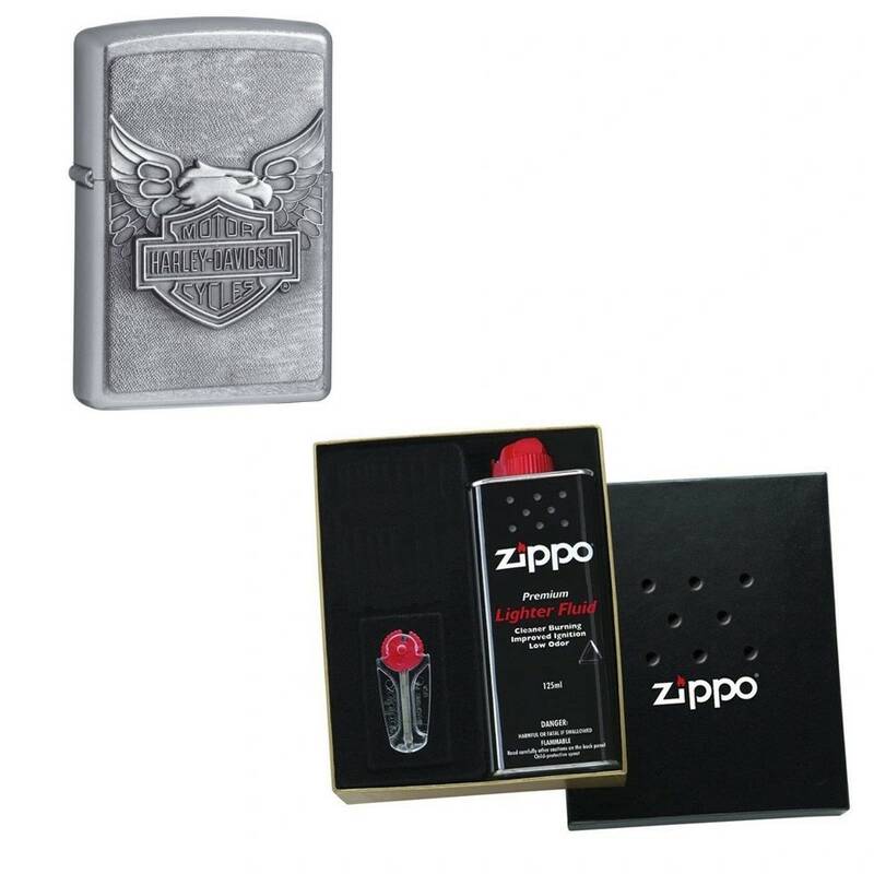 

Зажигалка ZIPPO Harley-Davidson Street Chrome в подарочной упаковке + топливо и кремни, Серебристый, 20230-n