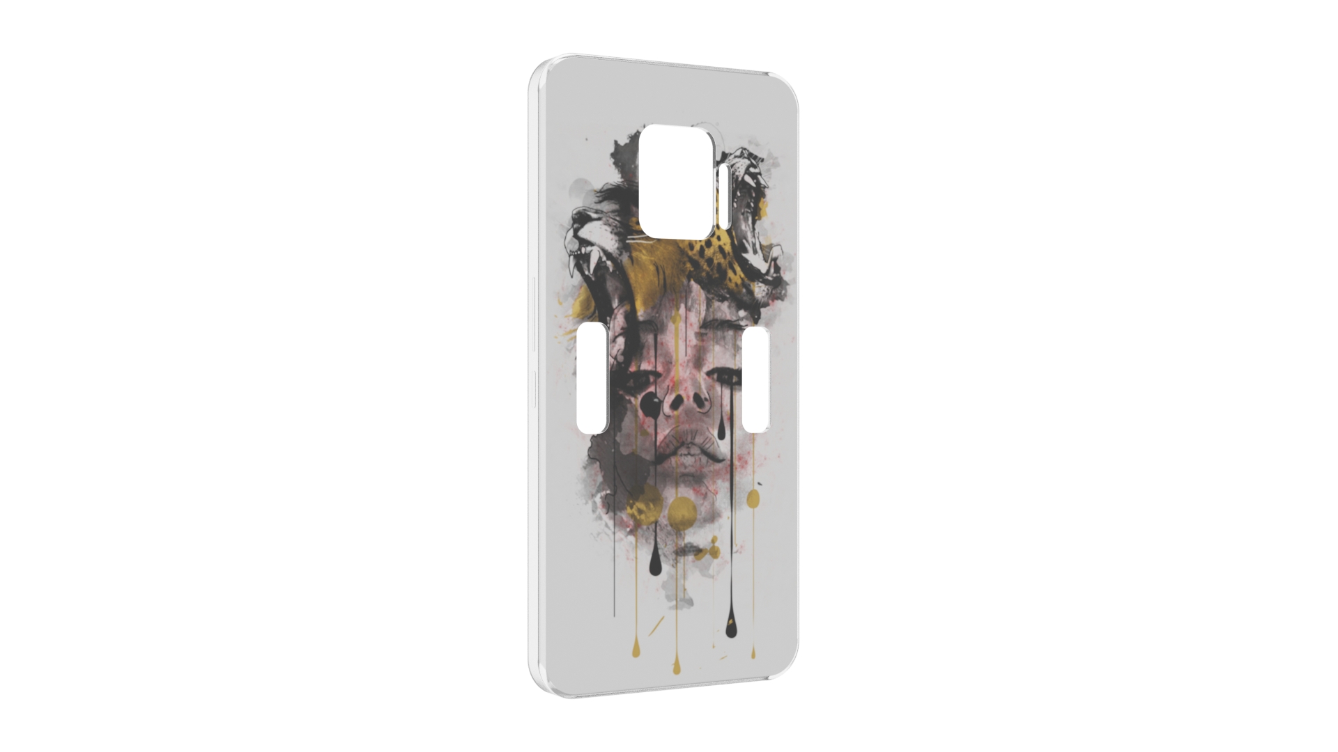 

Чехол MyPads Девушка гепард женский для ZTE Nubia Red Magic 7 Pro, Прозрачный, Tocco