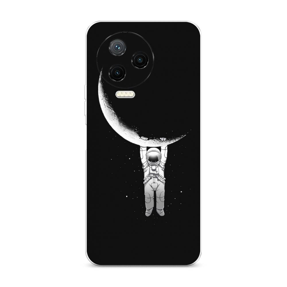 

Чехол Awog на Infinix NOTE 12 2023 / Инфиникс Нот 12 2023 "Космонавт", Белый;черный