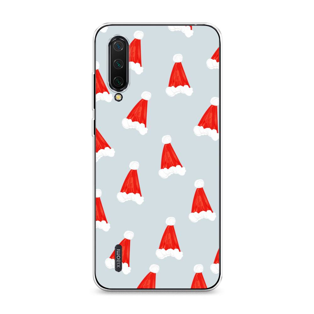 

Чехол на Xiaomi Mi CC9 "Новогодние шапочки", Белый;красный;серый, 36150-5