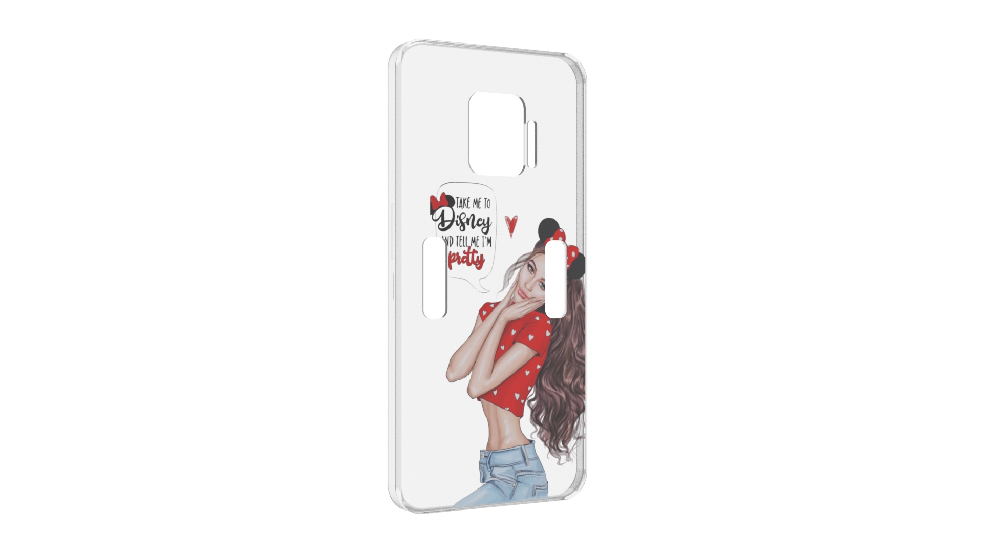 

Чехол MyPads Девушка-Мини женский для ZTE Nubia Red Magic 7 Pro, Прозрачный, Tocco