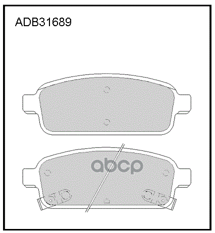 

Колодки задние OPEL Astra JCHEVROLET Cruze ADB 31689 ALLIED NIPPON ADB 31689 ALLIED NIPPON