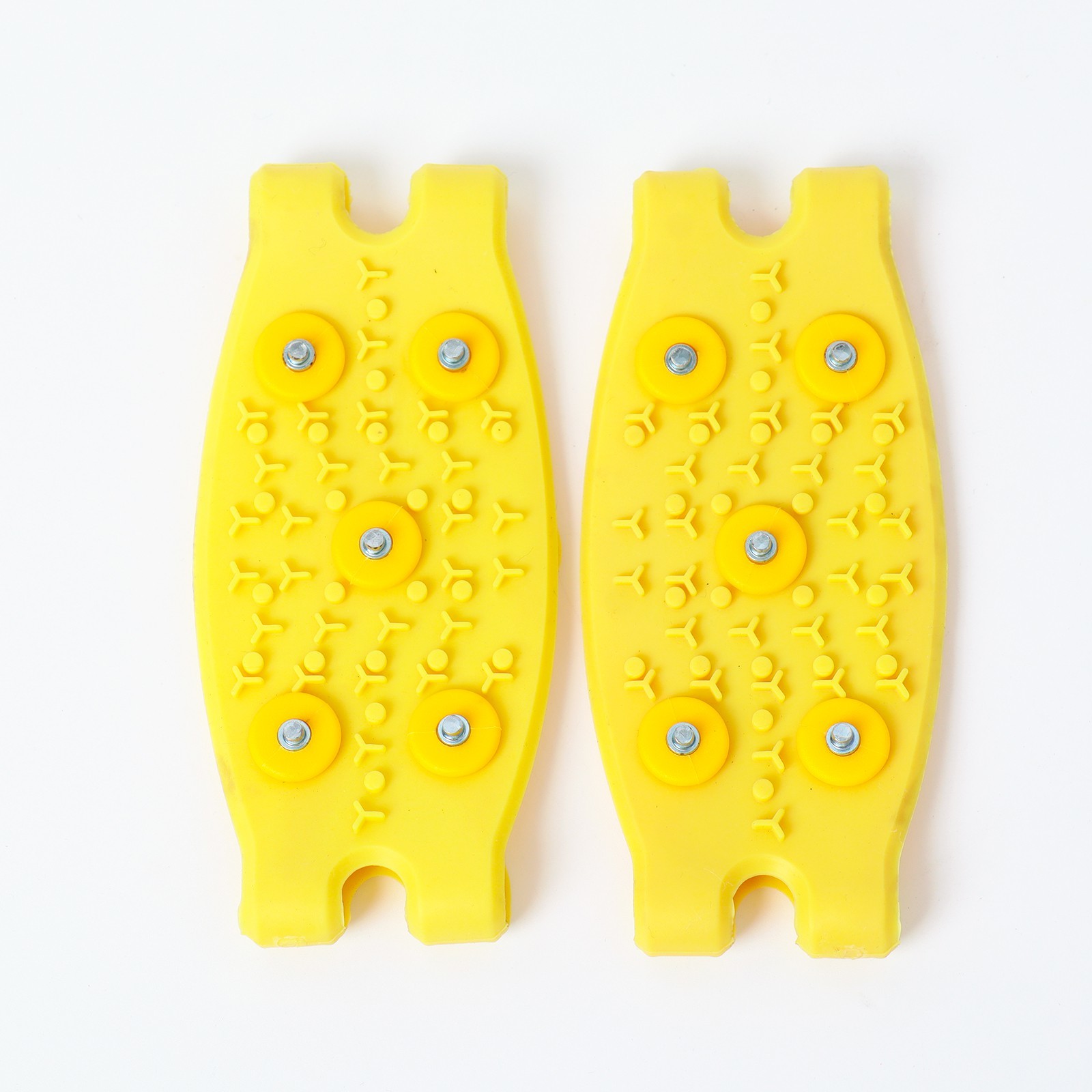Ледоступы на носок универсальные, 9775138, 5 шипов, желтые