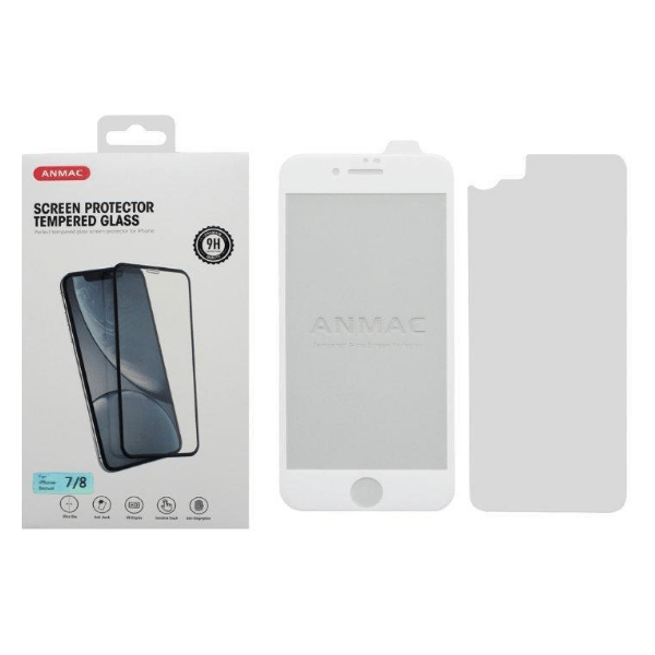 

Защитное стекло ANMAC для IPhone 7/8 3D белое усиленное