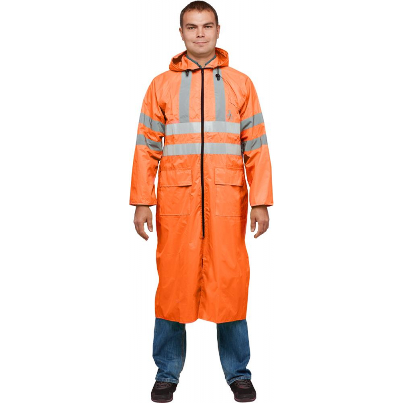 

Плащ ПВХ Тайфун орж.СОП 52-54/182-188 100879, Оранжевый, 247239