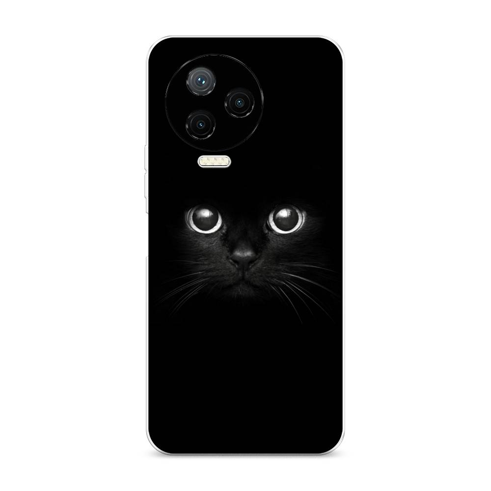 

Чехол Awog на Infinix NOTE 12 2023 / Инфиникс Нот 12 2023 "Взгляд черной кошки", Черный