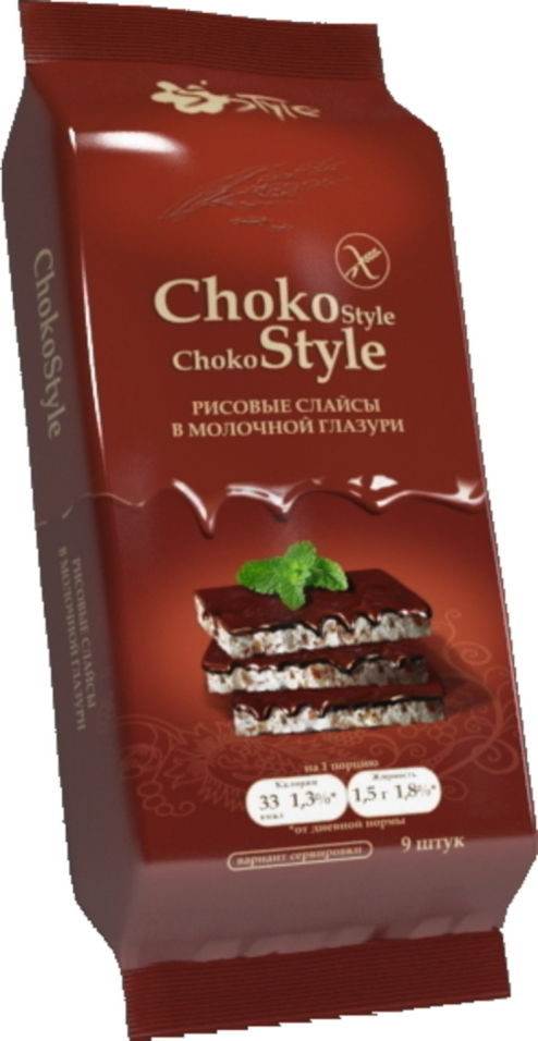 Рисовые слайсы Choko Style в молочной глазури 68 г