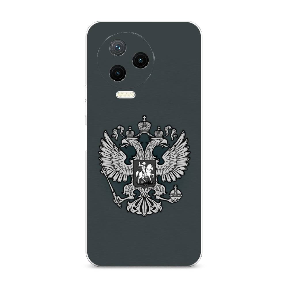 

Чехол Awog на Infinix NOTE 12 2023 / Инфиникс Нот 12 2023 "Герб России серый"