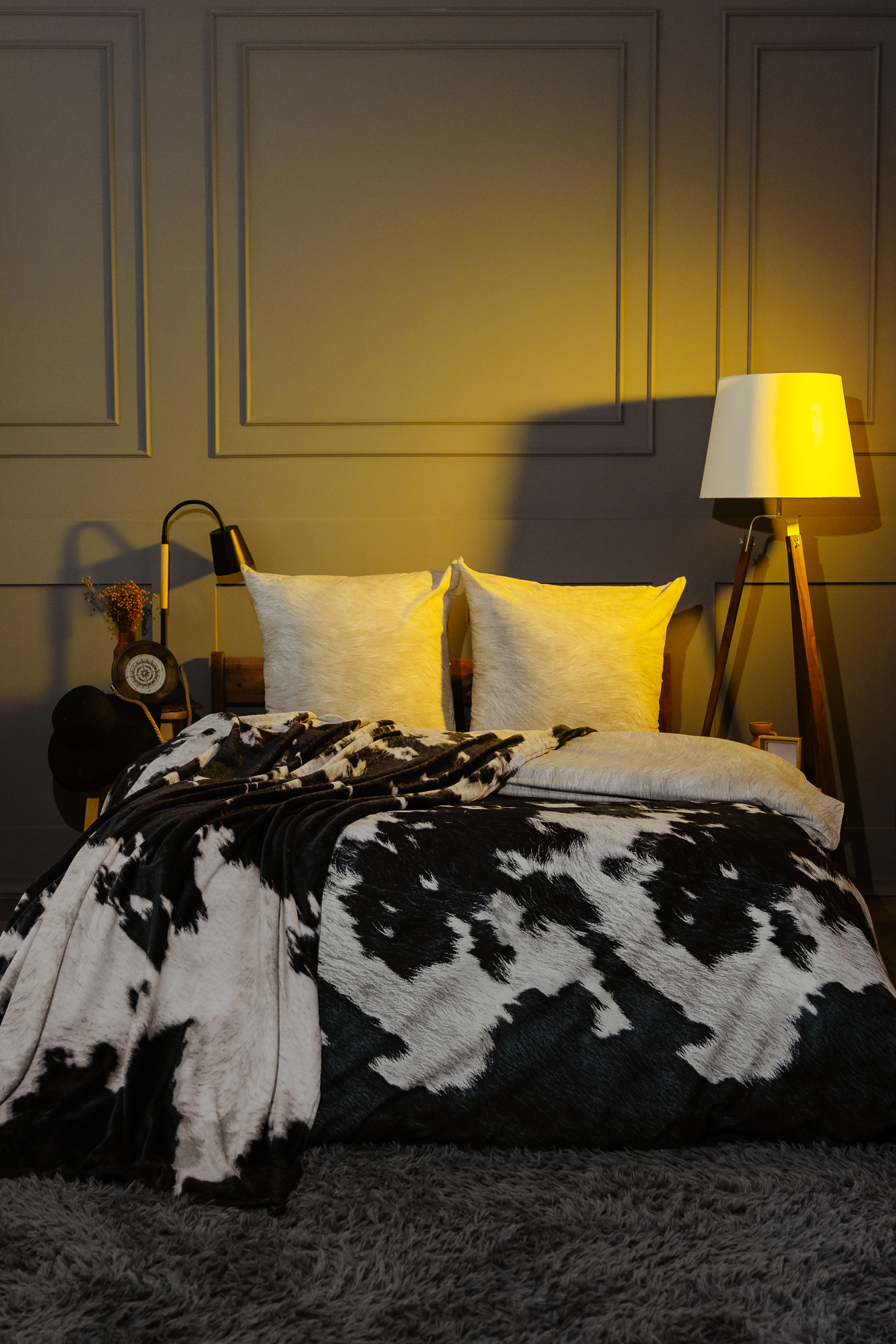 Плед LOVEBERRY Евро 200х220 Кантри черный 1500₽