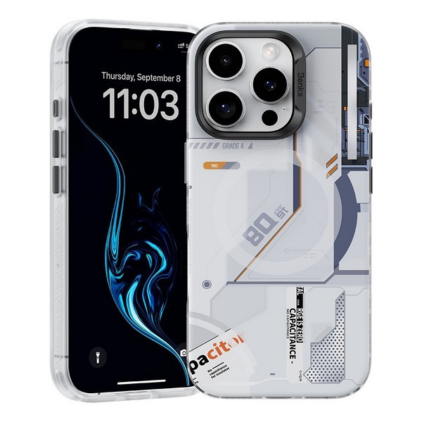 Чехол Benks Magnetic Perspective-Mecha Case (MagSafe) для iPhone 16 Pro 6.3