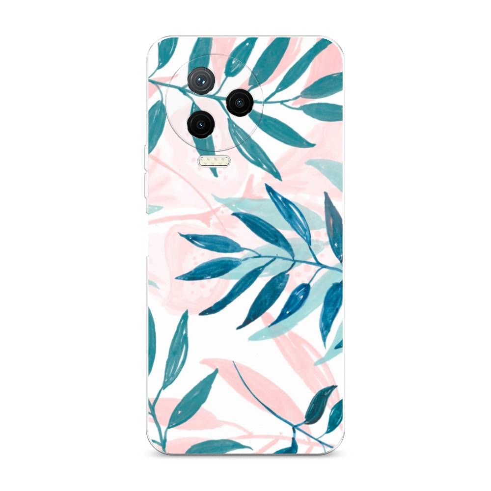 

Чехол Awog на Infinix NOTE 12 2023 / Инфиникс Нот 12 2023 "Акварельные веточки", Синий;зеленый;розовый