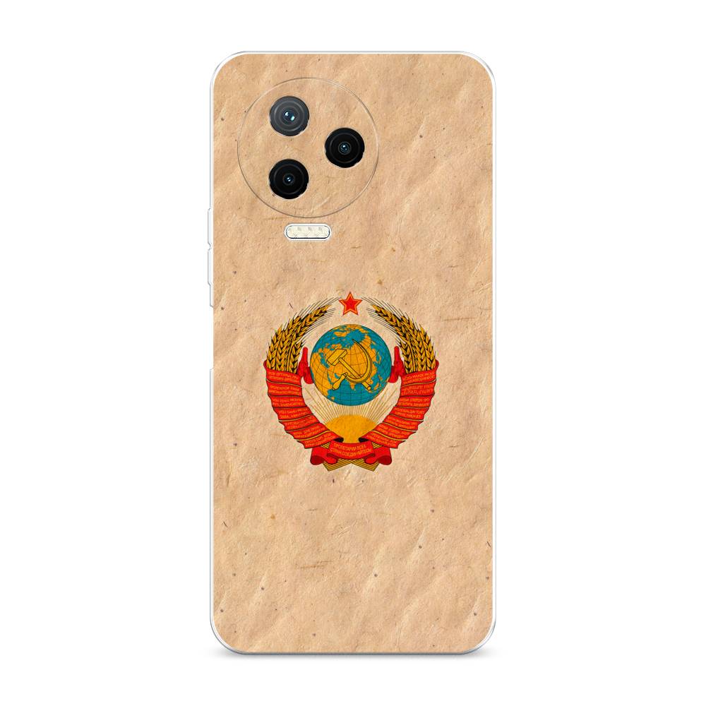 

Чехол Awog на Infinix NOTE 12 2023 / Инфиникс Нот 12 2023 "Союз пролетариев", Бежевый;красный