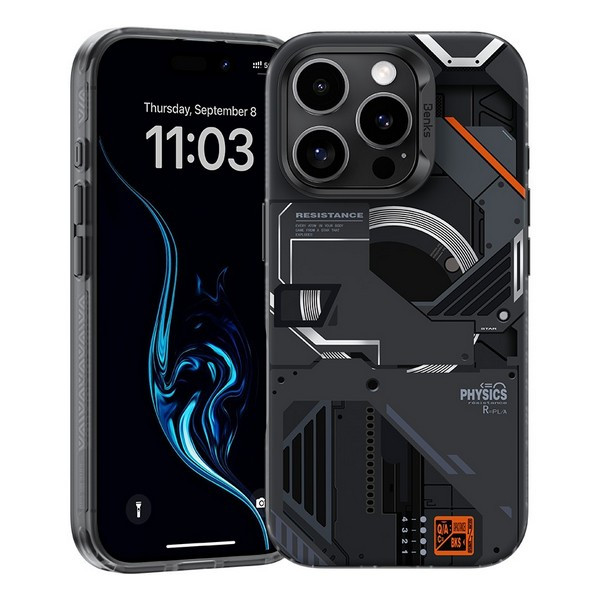 

Чехол Benks Magnetic Perspective-Mecha Case (MagSafe) для iPhone 16 Pro Max 6.9" черный, Magnetic Perspective-Mecha Case (MagSafe)