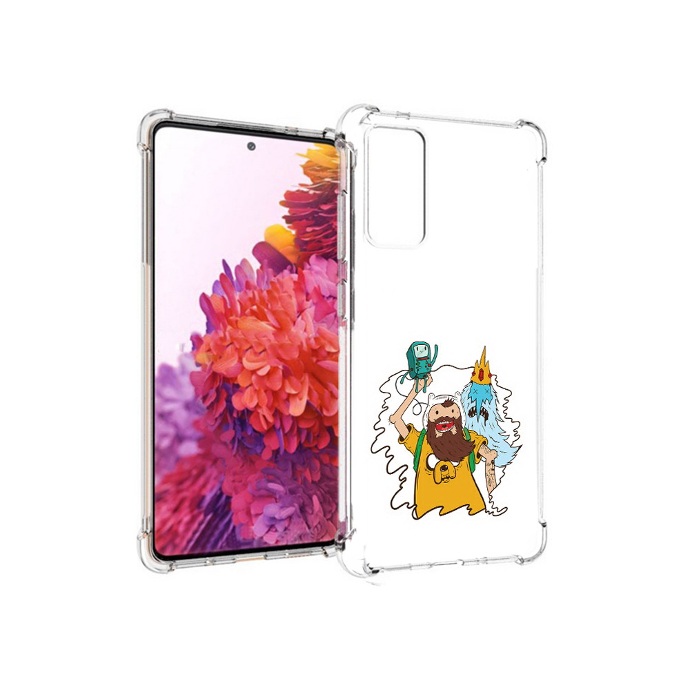 

Чехол MyPads Tocco для Samsung Galaxy S20 FE время приключений старый Финн, Прозрачный, Tocco