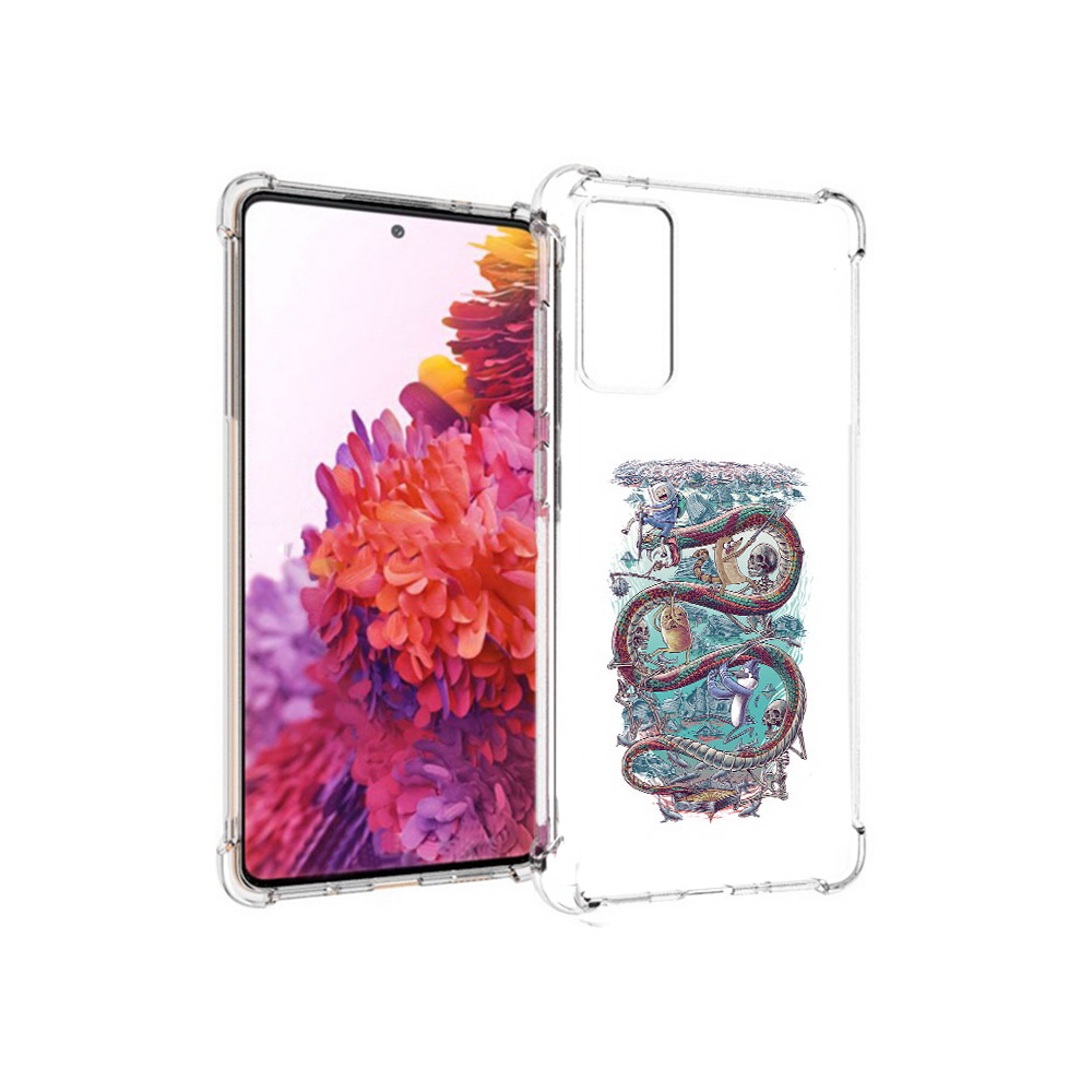 

Чехол MyPads Tocco для Samsung Galaxy S20 FE время приключений страшилка, Прозрачный, Tocco