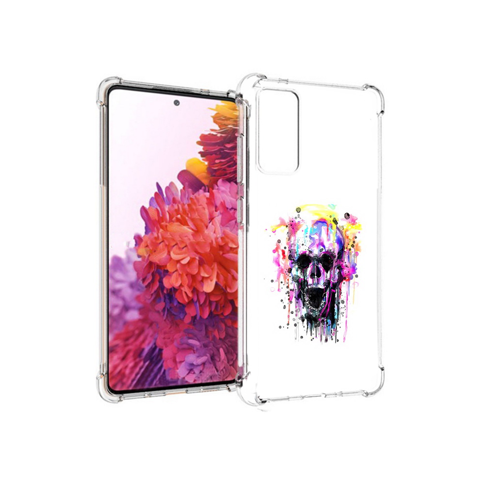 

Чехол MyPads Tocco для Samsung Galaxy S20 FE граффити череп (PT153647.496.298), Прозрачный, Tocco