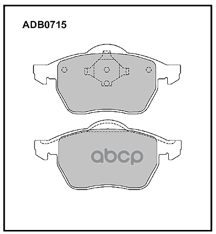 

Комплект тормозных колодок ALLIED NIPPON adb0715