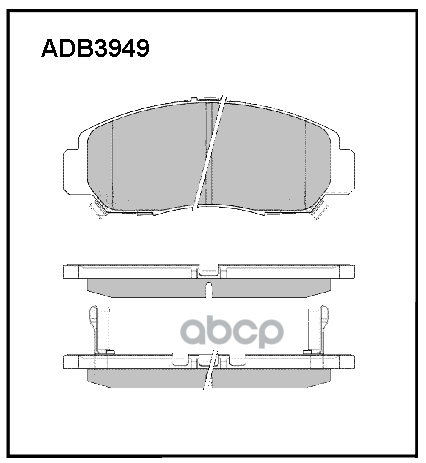 

Комплект тормозных колодок ALLIED NIPPON adb3949