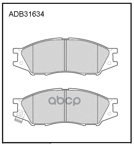 

Комплект тормозных колодок ALLIED NIPPON adb31634