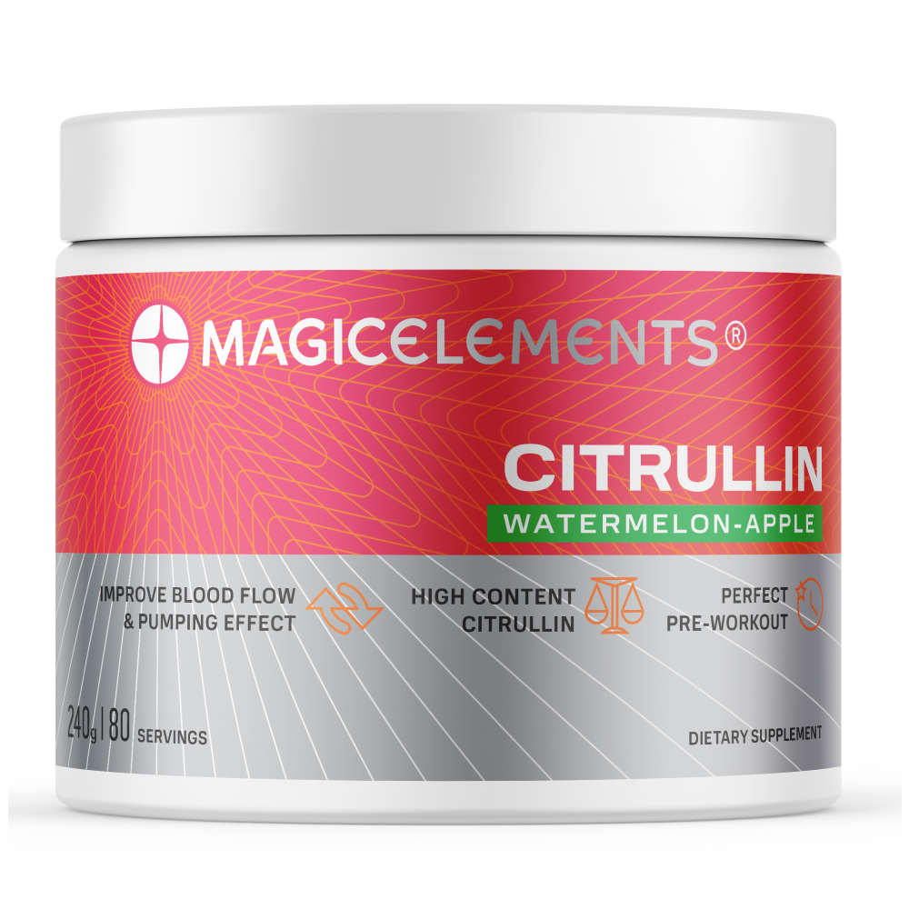 Аминокислота L-цитруллин Citrullin Magic Elements 240 гр арбуз-яблоко