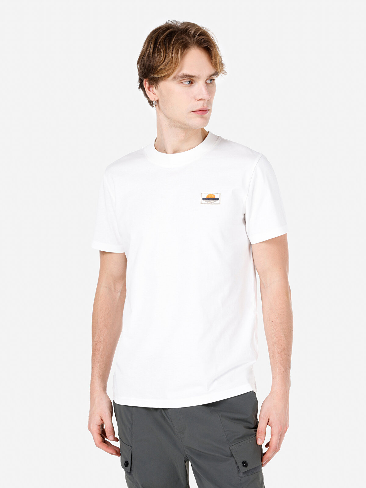 

Футболка мужская Colin's CL1067624 белая L, Белый, CL1067624