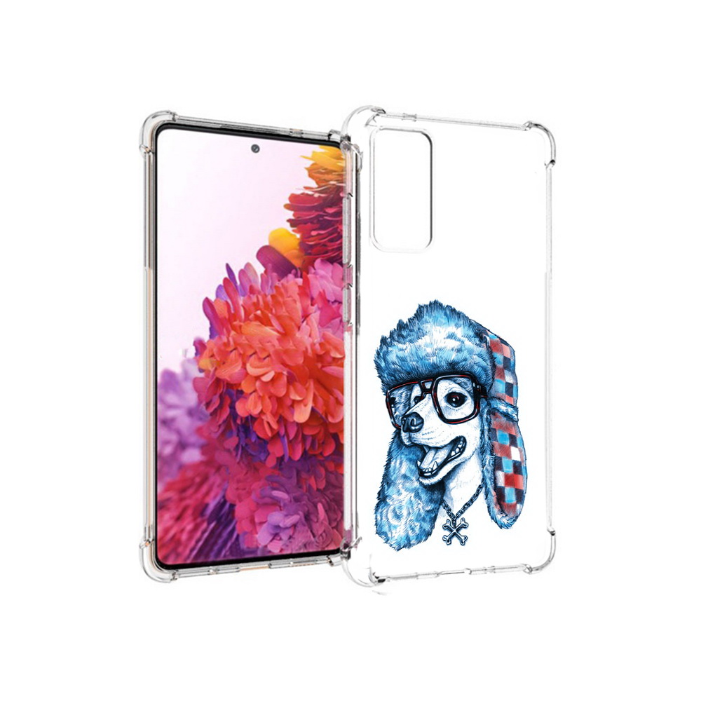 

Чехол MyPads Tocco для Samsung Galaxy S20 FE зимний пес (PT153647.496.362), Прозрачный, Tocco
