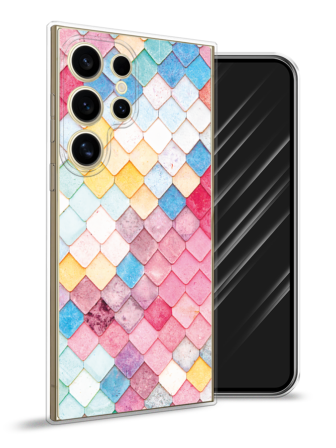

Чехол Awog на Samsung Galaxy S24 Ultra "Нежные ромбики", Красный, 2109250-1