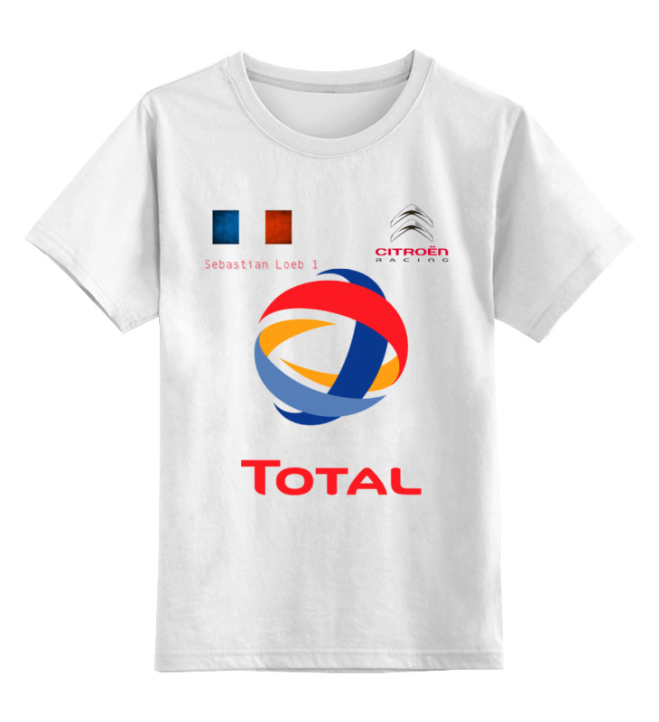 

Футболка детская Printio Wrc sebastian loeb цв. белый р. 104, Wrc sebastian loeb