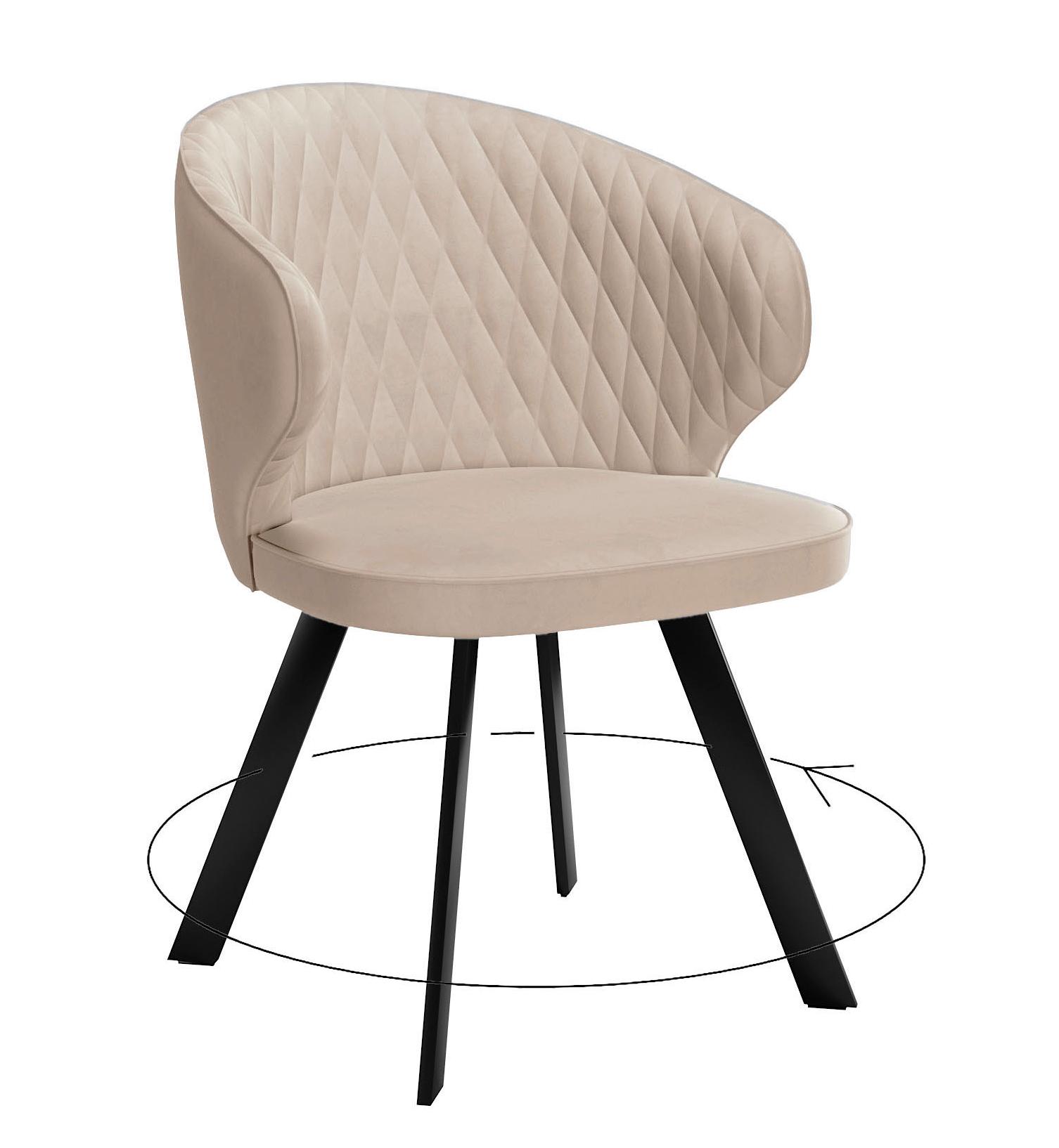 

Стул DIKLINE черный микровелюр 35x45x86 см