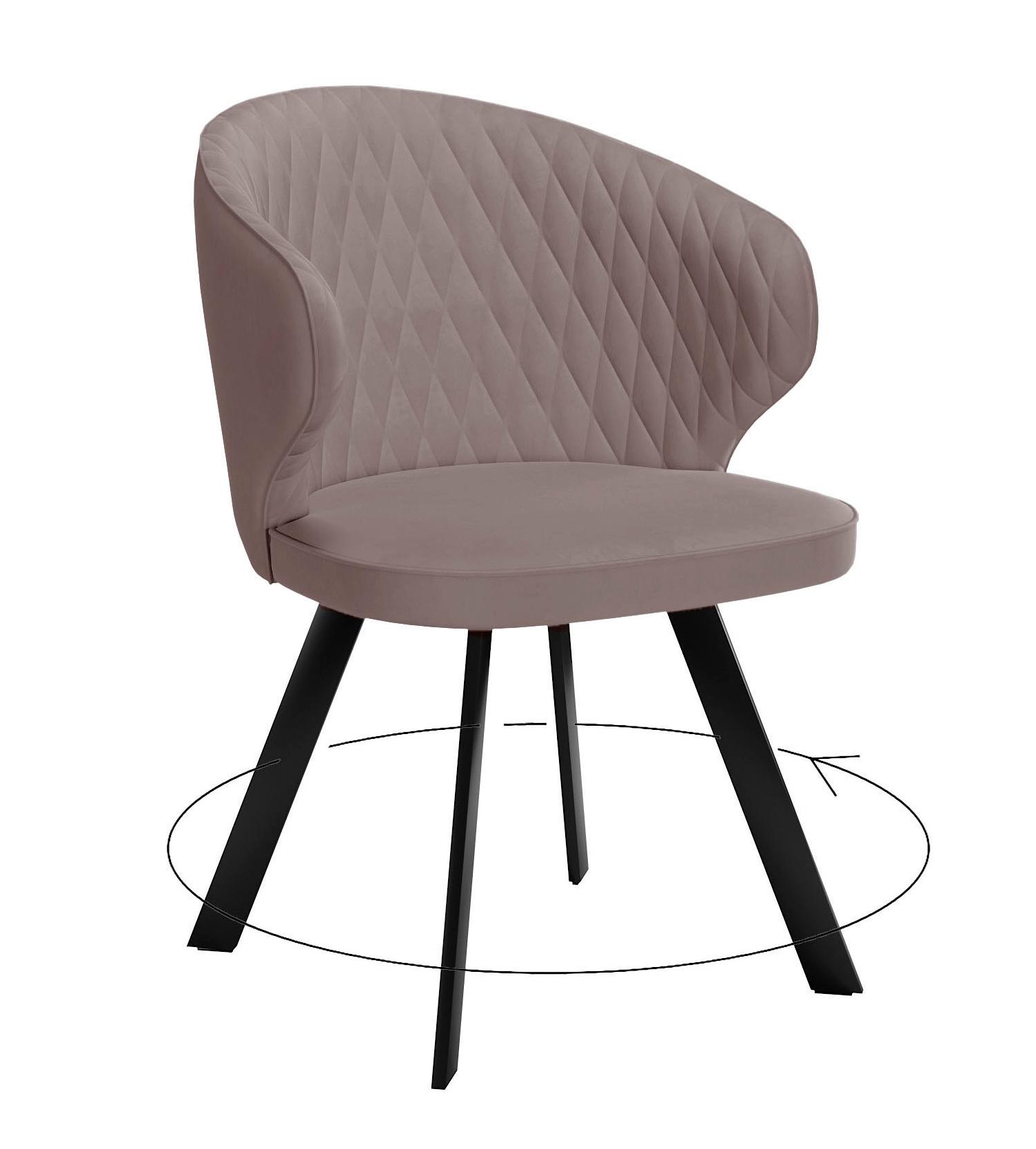 

Стул DIKLINE черный микровелюр 35x45x86 см