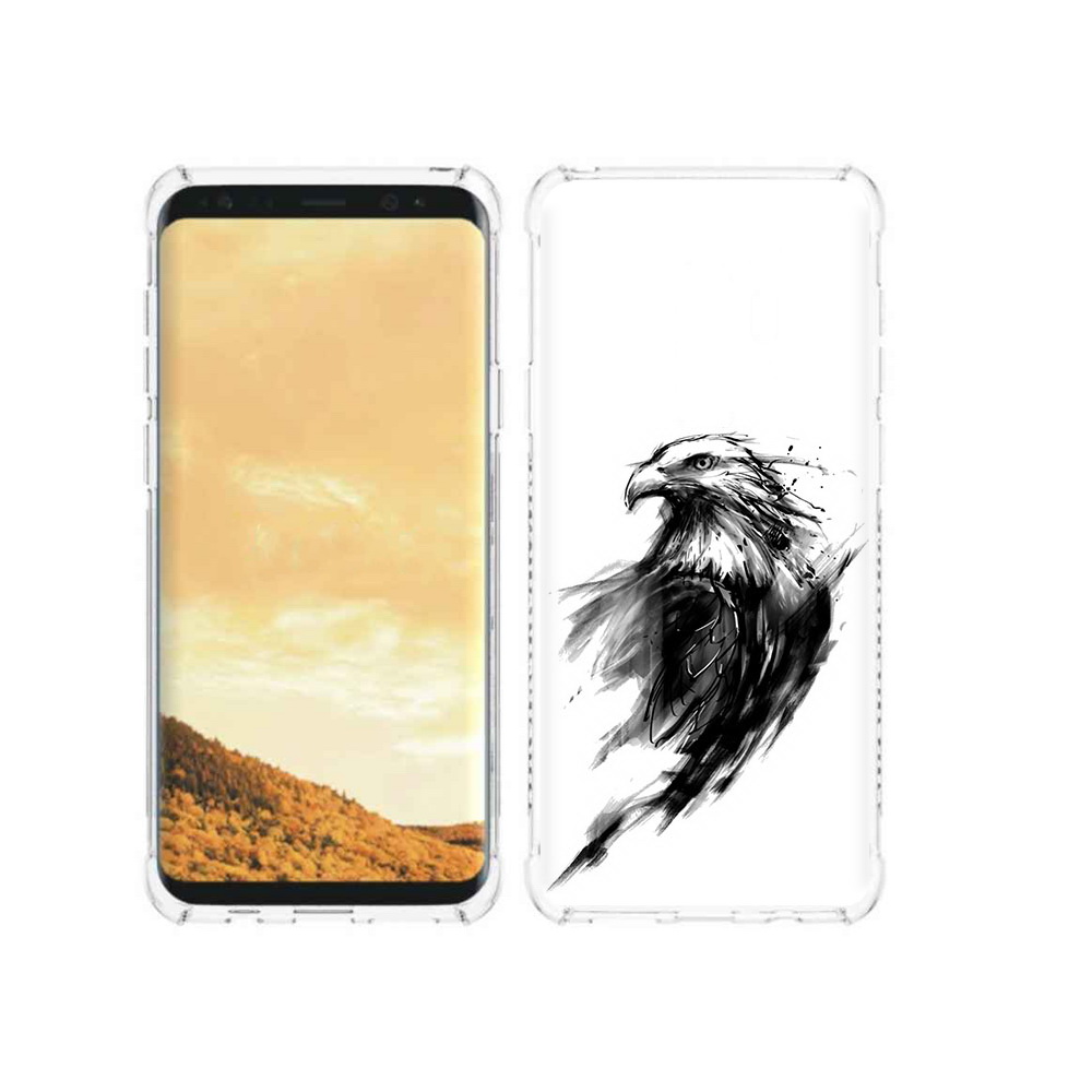 Чехол MyPads Tocco для Samsung Galaxy S9 чб птица (PT98329.588.670)