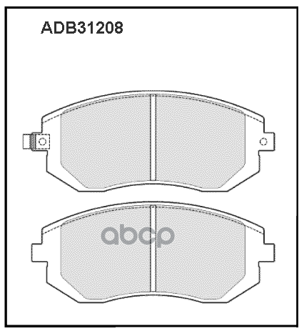 

Комплект тормозных колодок ALLIED NIPPON adb31208