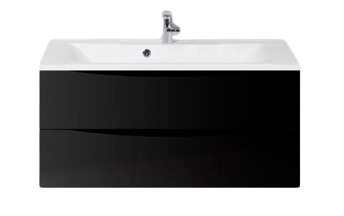 

Тумба с раковиной BelBagno Marino 100 NL, Черный, MARINO-1000-2C-SO-NL-P+BB1000/445-LV-MR-PR