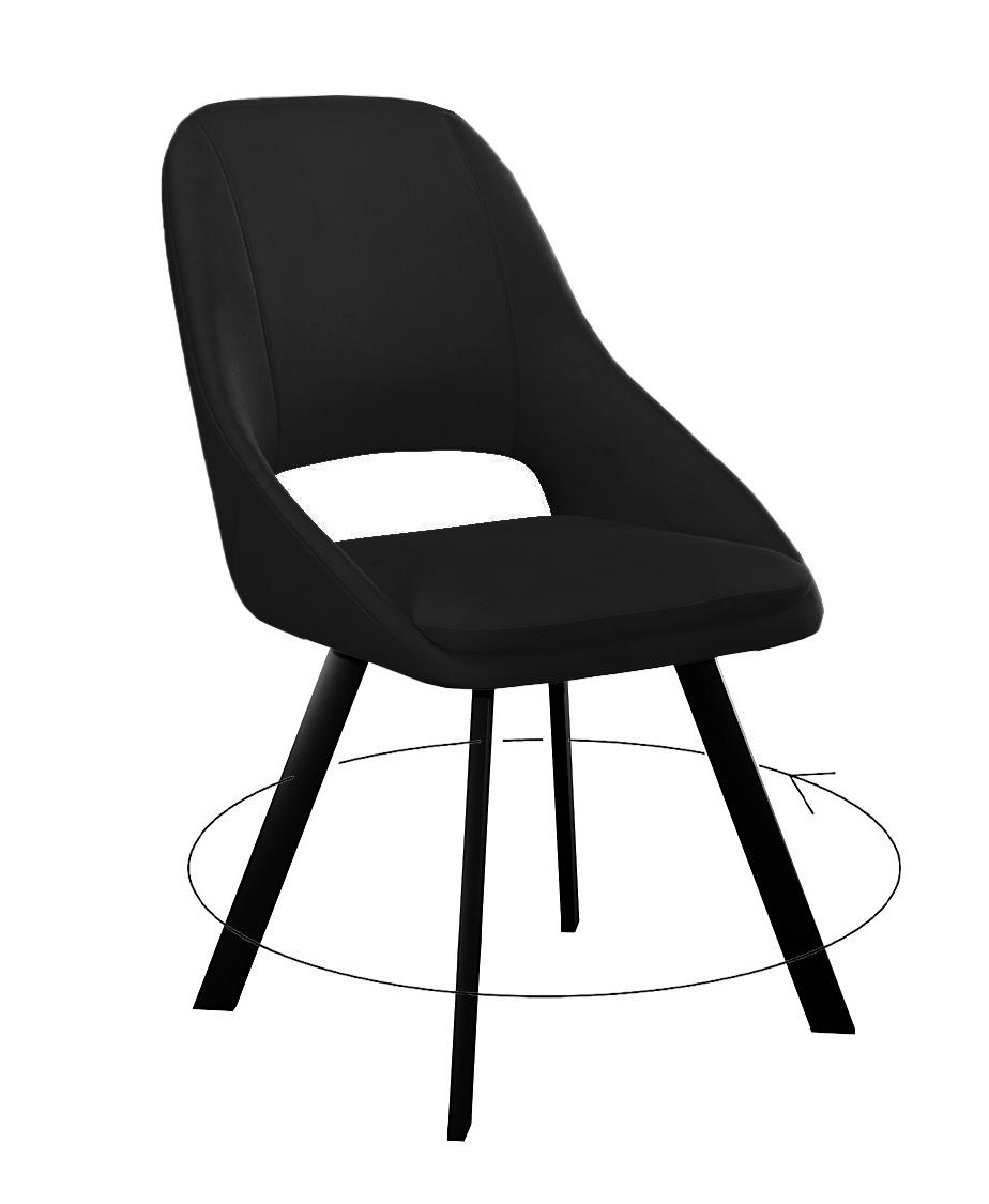 

Стул DIKLINE черный микровелюр 35x45x86 см