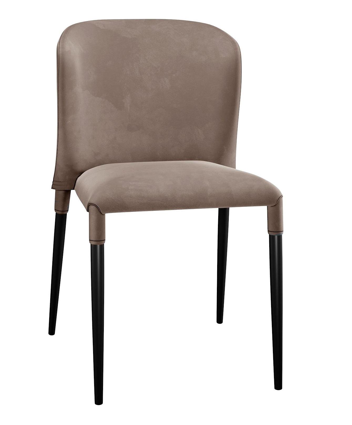 

Стул DIKLINE черный микровелюр 35x45x86 см